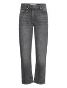 Roxanna - Soft Bleached Denim Bottoms Jeans Straight-regular Grey Day ...