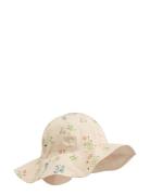 Amelia Reversible Sun Hat Solhatt Cream Liewood