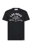Barry T-Shirt Tops T-shirts Short-sleeved Black Les Deux