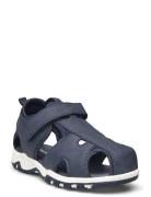 Color Kids Baby Sandals W. Velcro Strap Marinblå