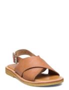 ANGULUS Sandals - Flat - Open Toe - Op Brun