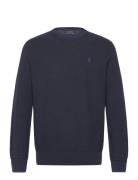 Mesh-Knit Cotton Crewneck Sweater Tops Sweat-shirts & Hoodies Sweat-sh...