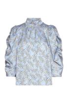 Susanne My Tops Blouses Long-sleeved Blue Stella Nova