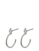 Gabrielle Earrings Accessories Jewellery Earrings Hoops Silver Pilgrim
