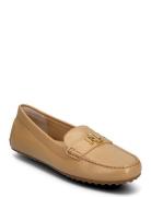 Barnsbury Nappa Leather Driver Loafers Låga Skor Beige Lauren Ralph La...