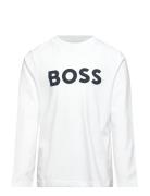 Long Sleeve T-Shirt Tops T-shirts Long-sleeved T-shirts White BOSS