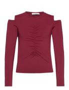 T-Shirt Tops T-shirts Long-sleeved T-shirts Burgundy Rosemunde Kids