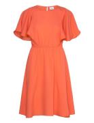 Drunasz Dress Knälång Klänning Orange Saint Tropez