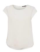 Onlvic S/S Solid Top Ptm Tops Blouses Short-sleeved White ONLY