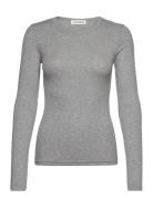 T-Shirt Long Sleeve Tops T-shirts & Tops Long-sleeved Grey Sofie Schno...