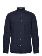 GANT Reg Ut Gmnt Dyed Linen Shirt Marinblå