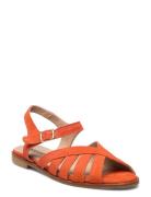 Sandals - Flat - Open Toe - Op Platta Sandaler Orange ANGULUS