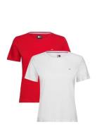 Tjw 2Pack Soft Jersey Tee Tops T-shirts & Tops Short-sleeved White Tom...