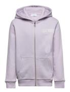 Les Deux Blake Zipper Hoodie Kids Lila