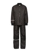 Basic Thermal Set -Solid Outerwear Thermo Outerwear Thermo Sets Black ...