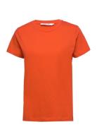 Solly Tee Solid 205 Tops T-shirts & Tops Short-sleeved Orange Samsøe S...