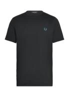 Ringer T-Shirt Tops T-shirts Short-sleeved Black Fred Perry