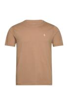 Polo Ralph Lauren Custom Slim Fit Jersey Crewneck T-Shirt Beige