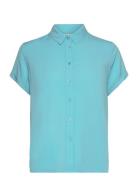 Majan Ss Shirt 9942(Priser Som 22.03 Tops Shirts Short-sleeved Blue Sa...