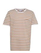 Verkstad T-Shirt Tops T-shirts Short-sleeved Brown Makia