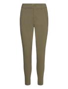 Fqjenny-Pa Bottoms Trousers Slim Fit Trousers Green FREE/QUENT