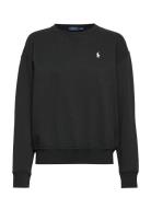 Fleece Pullover Tops Sweat-shirts & Hoodies Sweat-shirts Black Polo Ra...