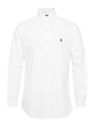 Custom Fit Garment-Dyed Oxford Shirt Designers Shirts Casual White Pol...