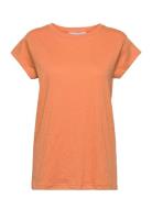 Leti T-Shirt Tops T-shirts & Tops Short-sleeved Orange Minus