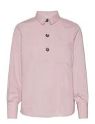 Fqflynn-Sh Tops Shirts Long-sleeved Pink FREE/QUENT