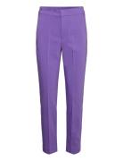 Zellaiw Flat Pant Bottoms Trousers Suitpants Purple InWear