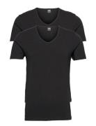 Jbs 2-Pack T-Shirt V-Neck Gots Tops T-shirts Short-sleeved Black JBS