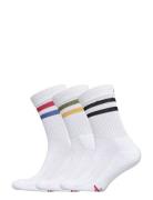 Tennis Performance Crew Socks 3 Pack Sport Socks Regular Socks White D...