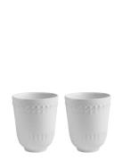 Daisy Mug 2-Pack Home Tableware Cups & Mugs Tea Cups White PotteryJo