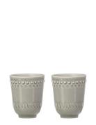 Daisy Mug 2-Pack Home Tableware Cups & Mugs Tea Cups Grey PotteryJo