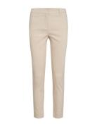 Sc-Lilly Bottoms Trousers Slim Fit Trousers Beige Soyaconcept
