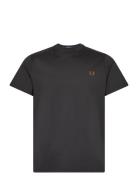 Crew Neck T-Shirt Tops T-shirts Short-sleeved Grey Fred Perry