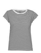 Organic Jersey Stripe Teasy Tee Fav Tops T-shirts & Tops Short-sleeved...
