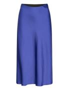 Yaspastella Hw Midi Skirt - Noos Knälång Kjol Blue YAS