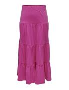 Onlmay Life Maxi Skirt Jrs Noos Lång Kjol Pink ONLY