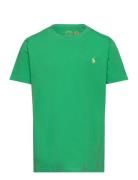 Cotton Jersey Crewneck Tee Tops T-shirts Short-sleeved Green Ralph Lau...