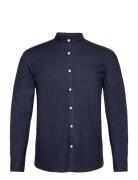 Yarn Dyed Oxford Superflex Shirt L/ Tops Shirts Casual Navy Lindbergh