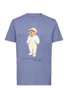 Polo Bear Cotton Jersey Tee Tops T-shirts Short-sleeved Blue Ralph Lau...