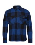 ONLY & SONS Onsmilo Ls Check Overshirt Blå