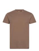 Organic Thor Tee Tops T-shirts Short-sleeved Brown Mads Nørgaard