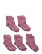 Ankle Sock -Solid Sockor Strumpor Purple Minymo