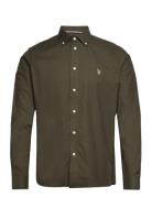 U.S. Polo Assn. Uspa Shirt Flex Calvert Men Khaki Green