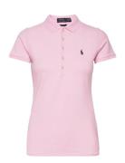 Slim Fit Stretch Polo Shirt Tops T-shirts & Tops Polos Pink Polo Ralph...
