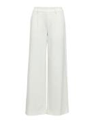 Objlisa Wide Pant Bottoms Trousers Wide Leg White Object