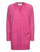 Slflulu New Ls Knit Long Cardigan B Noos Tops Knitwear Cardigans Pink ...