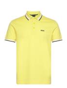 Paddy Sport Polos Short-sleeved Yellow BOSS